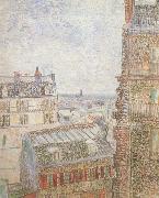 Vincent Van Gogh View of Paris from Vincent's Room in t he Rue Lepic (nn04) oil painting reproduction